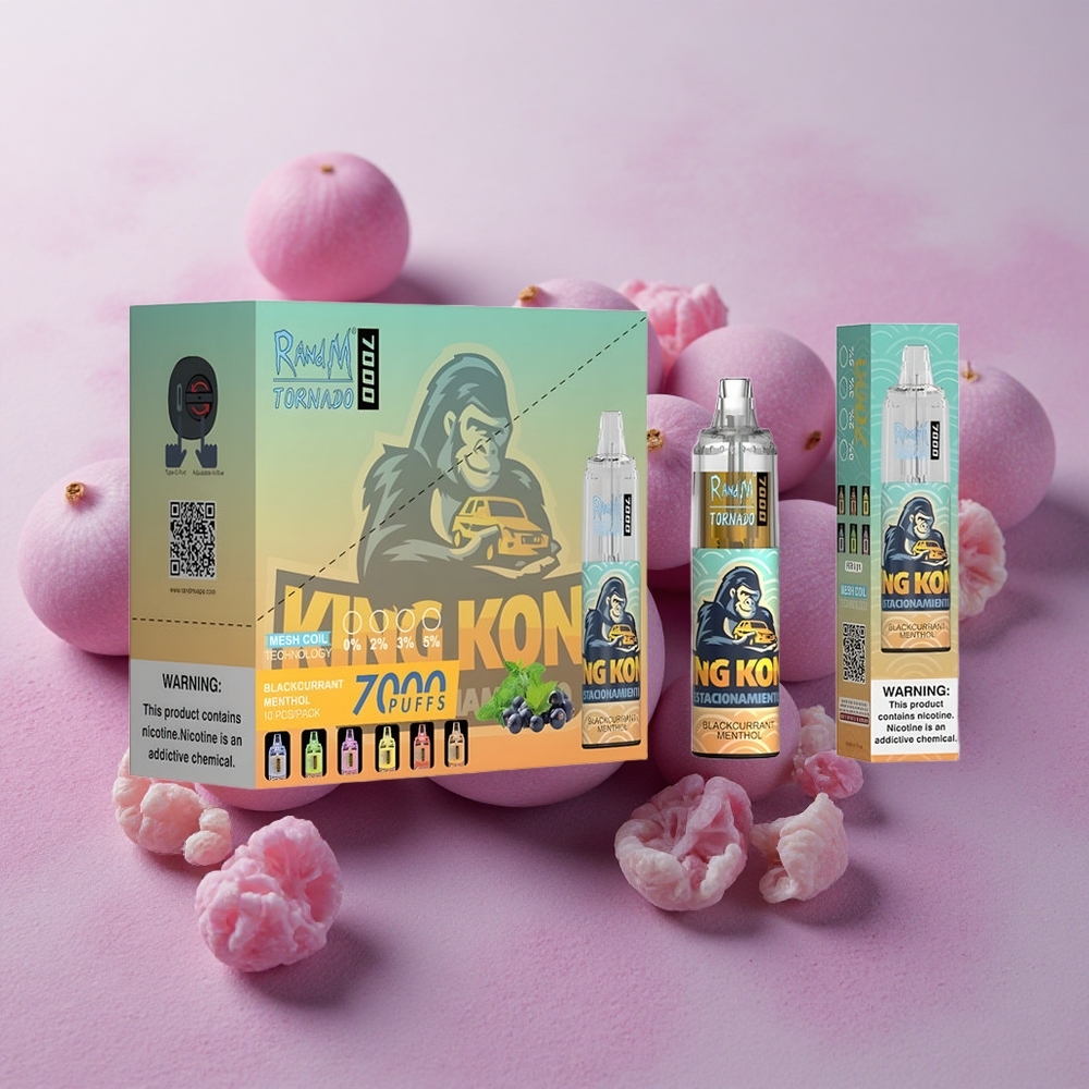 RandM Fumot Tornado 7000 Puffs 14ml E-liquid Capacity Blackcurrant Menthol