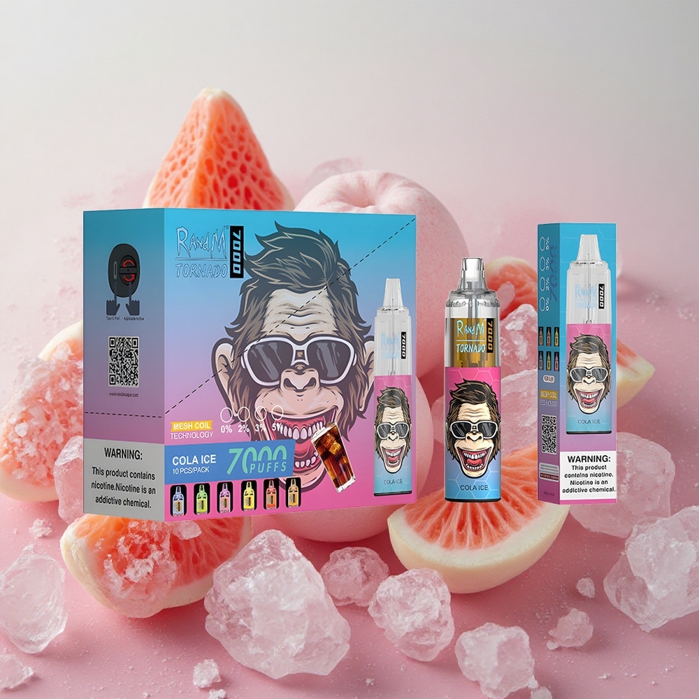 RandM Fumot Tornado 7000 Puffs 14ml E-liquid Capacity Cola Ice