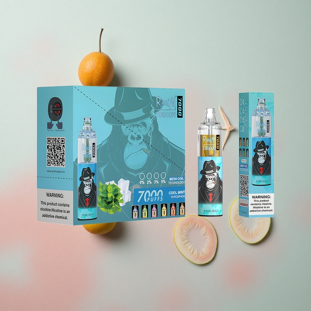 RandM Fumot Tornado 7000 Puffs 14ml E-liquid Capacity Cool Mint