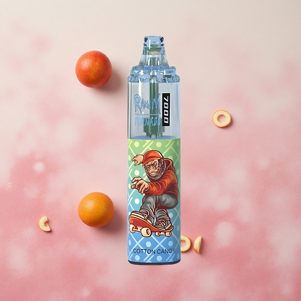 RandM Fumot Tornado 7000 Puffs 14ml E-liquid Capacity Cotton Candy