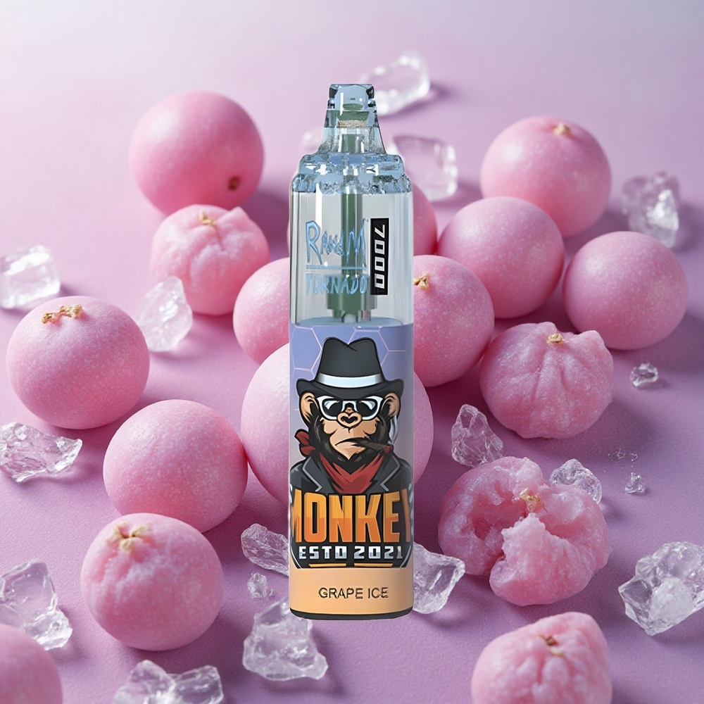 RandM Fumot Tornado 7000 Puffs 14ml E-liquid Capacity Grape Ice