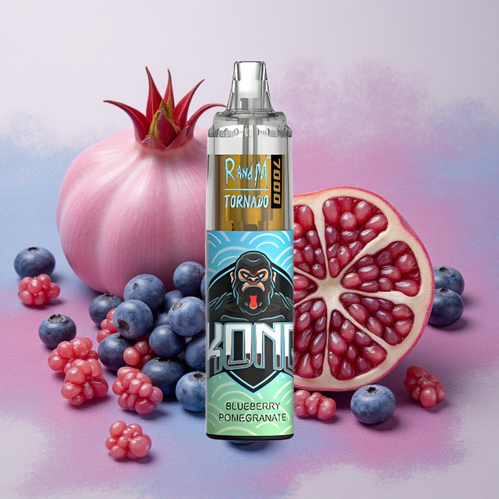 RandM Fumot Tornado 7000 Puffs 14ml E-liquid Capacity Mesh Blueberry Pomegranate