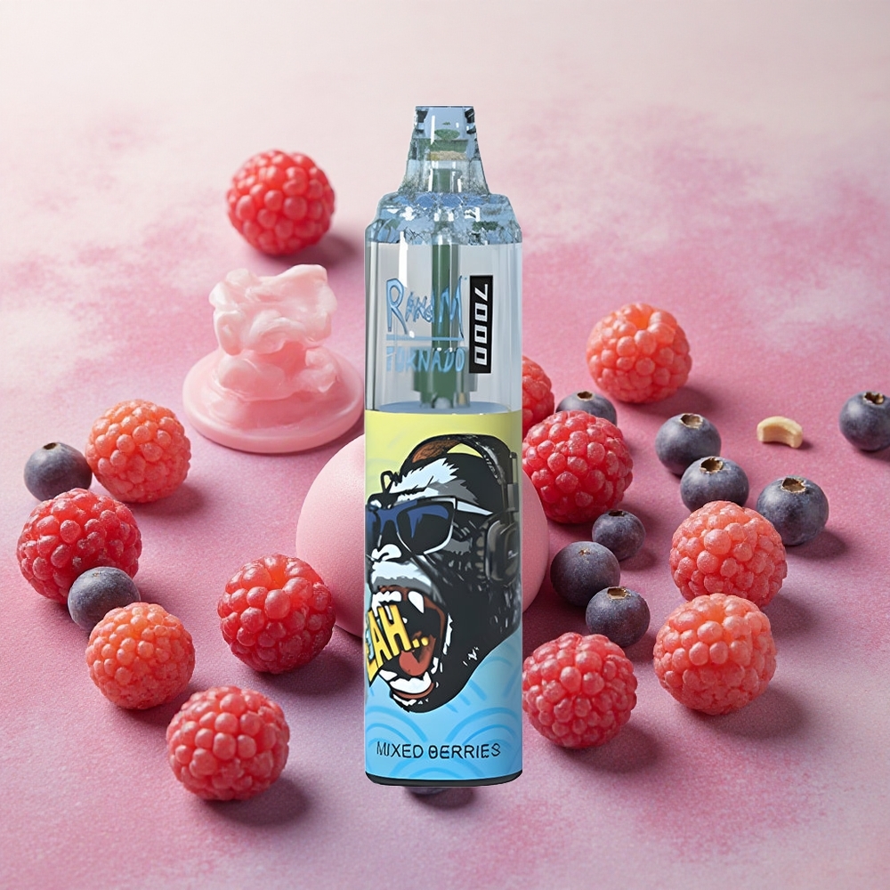 RandM Fumot Tornado 7000 Puffs 14ml E-liquid Capacity Mesh Mixed Berries