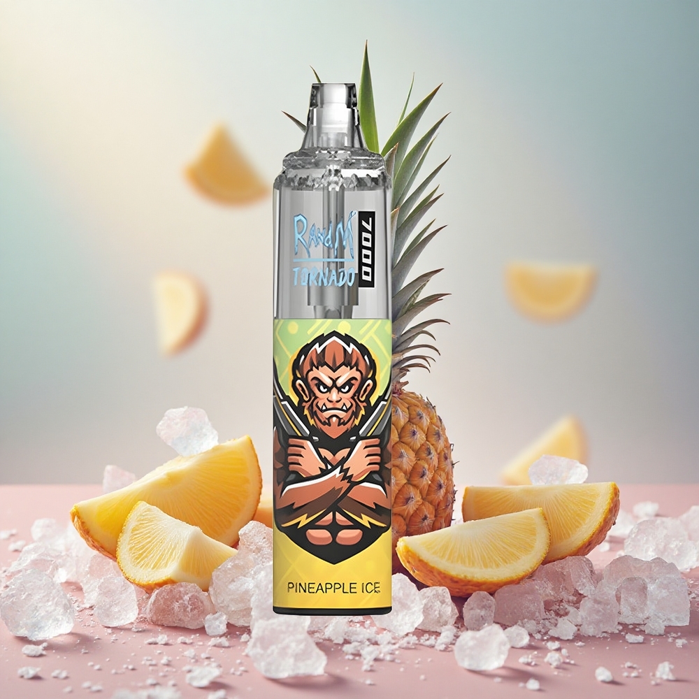 RandM Fumot Tornado 7000 Puffs 14ml E-liquid Capacity Mesh Pineapple Ice