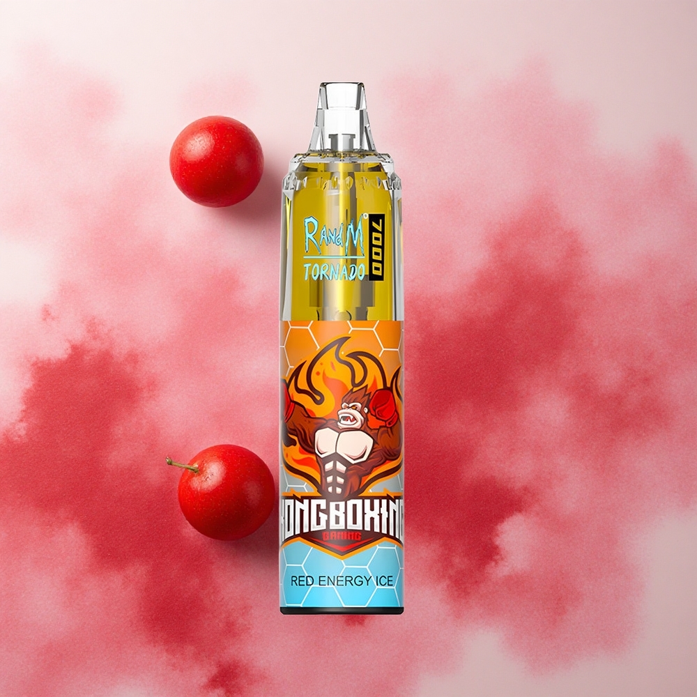 RandM Fumot Tornado 7000 Puffs 14ml E-liquid Capacity Red Energy Ice