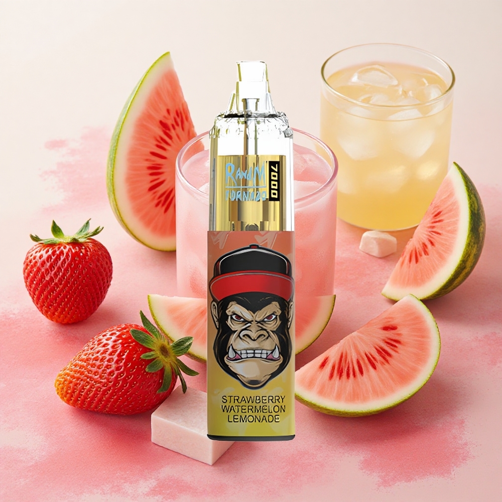 RandM Fumot Tornado 7000 Puffs 14ml E-liquid Capacity Strawberry Watermelon Lemonade
