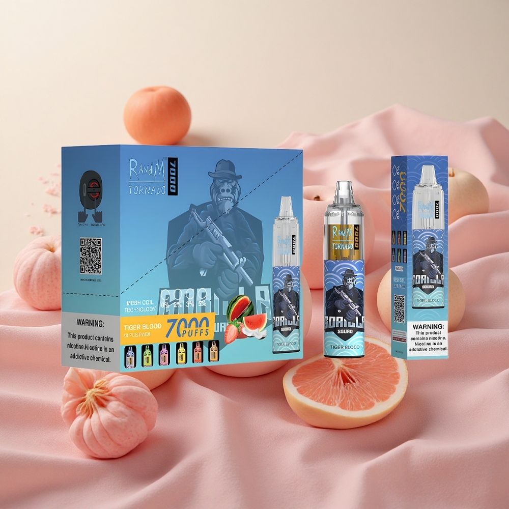 RandM Fumot Tornado 7000 Puffs 14ml E-liquid Capacity Tiger Blood
