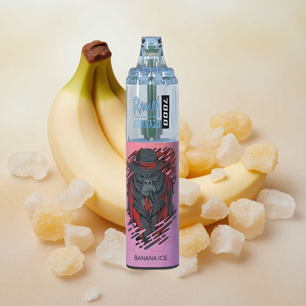 RandM Fumot Tornado 7000 Puffs Mesh Coil Banana Ice