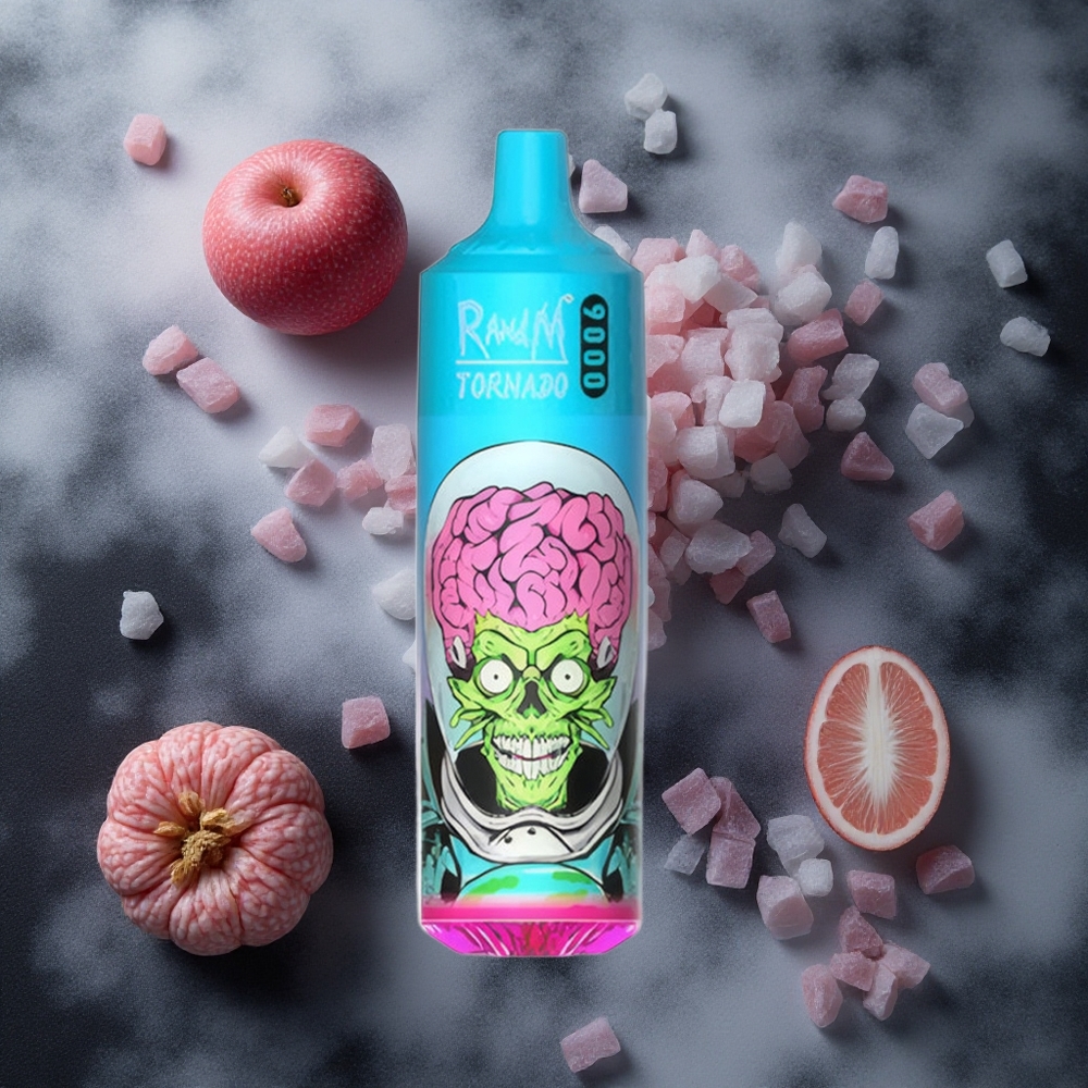 RandM Fumot Tornado 9000 Puffs 18ml E-liquid Capacity Mesh Black Dragon Ice