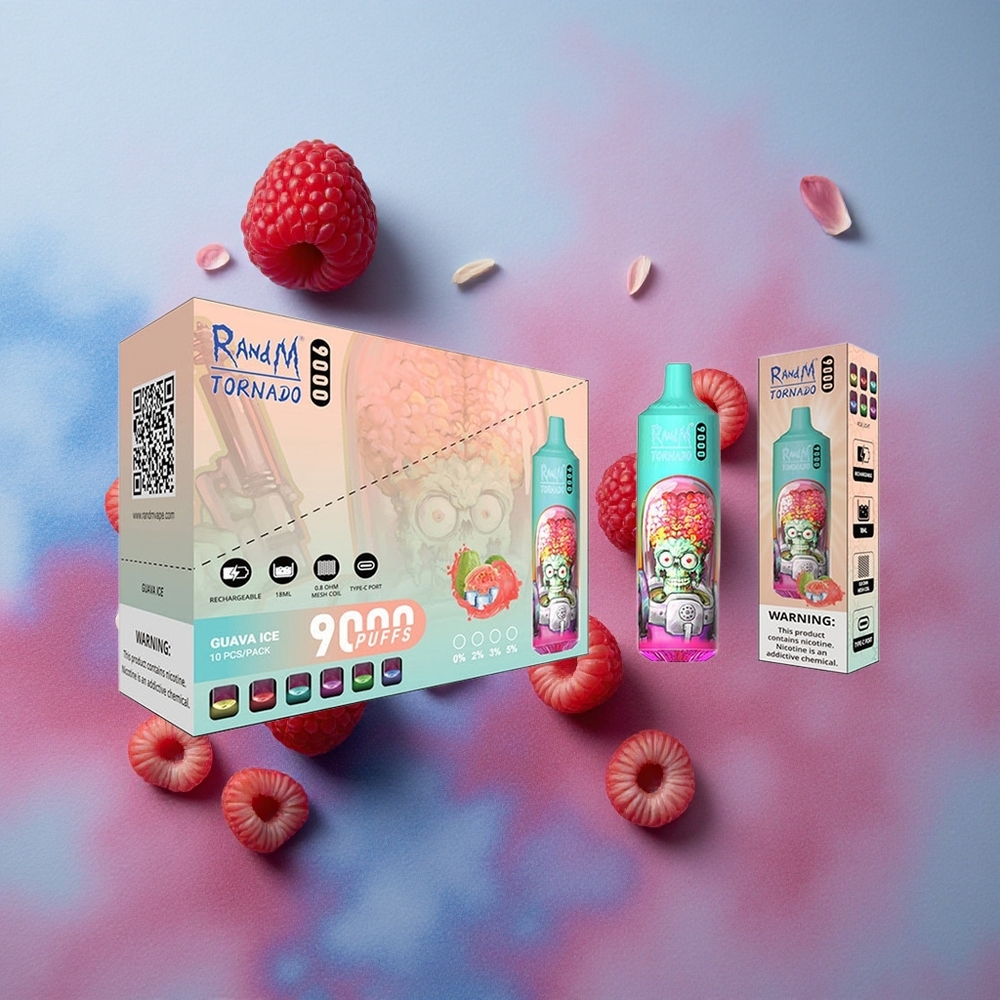 RandM Fumot Tornado 9000 Puffs Mesh Coil Blue Sour Raspberry