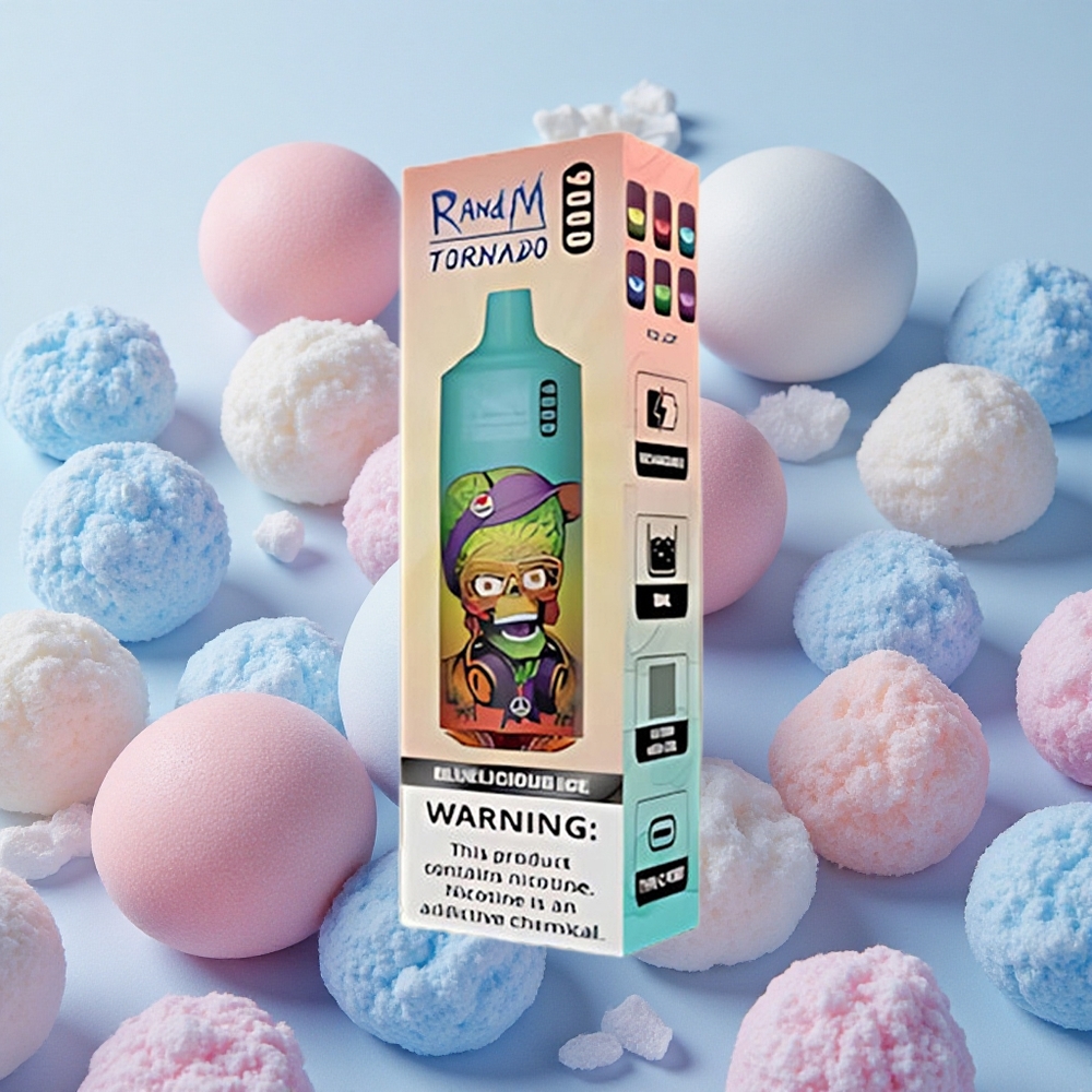 RandM Fumot Tornado 9000 Puffs Mesh RGB Bluelicious Ice