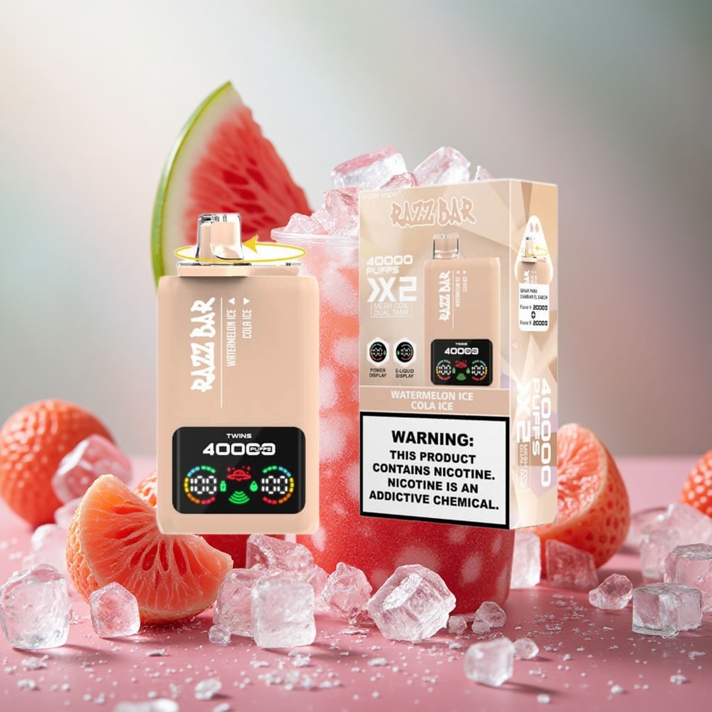Razz Bar 40000 Puffs Power Screen Mesh Coil Watermelon Ice Cola Ice