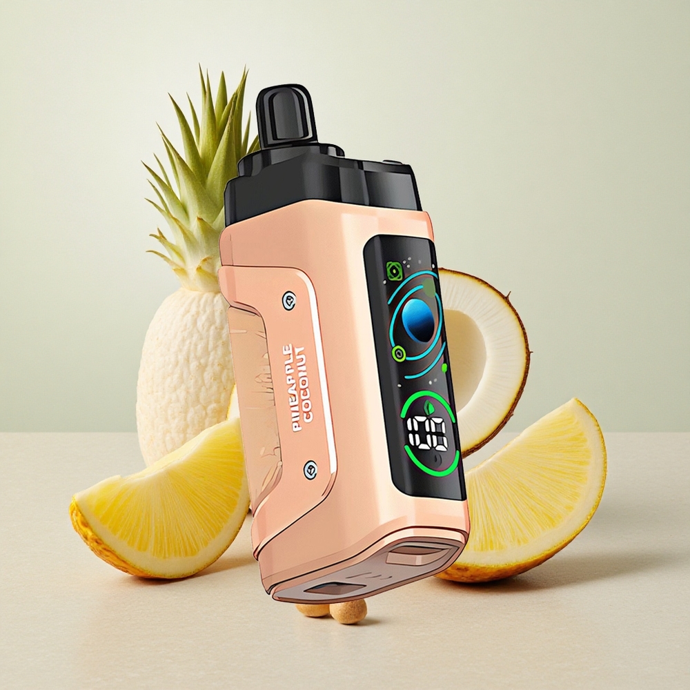 Razz Bar 45000 Puffs Adjustable Airflow Pineapple Coconut Disposable Vape