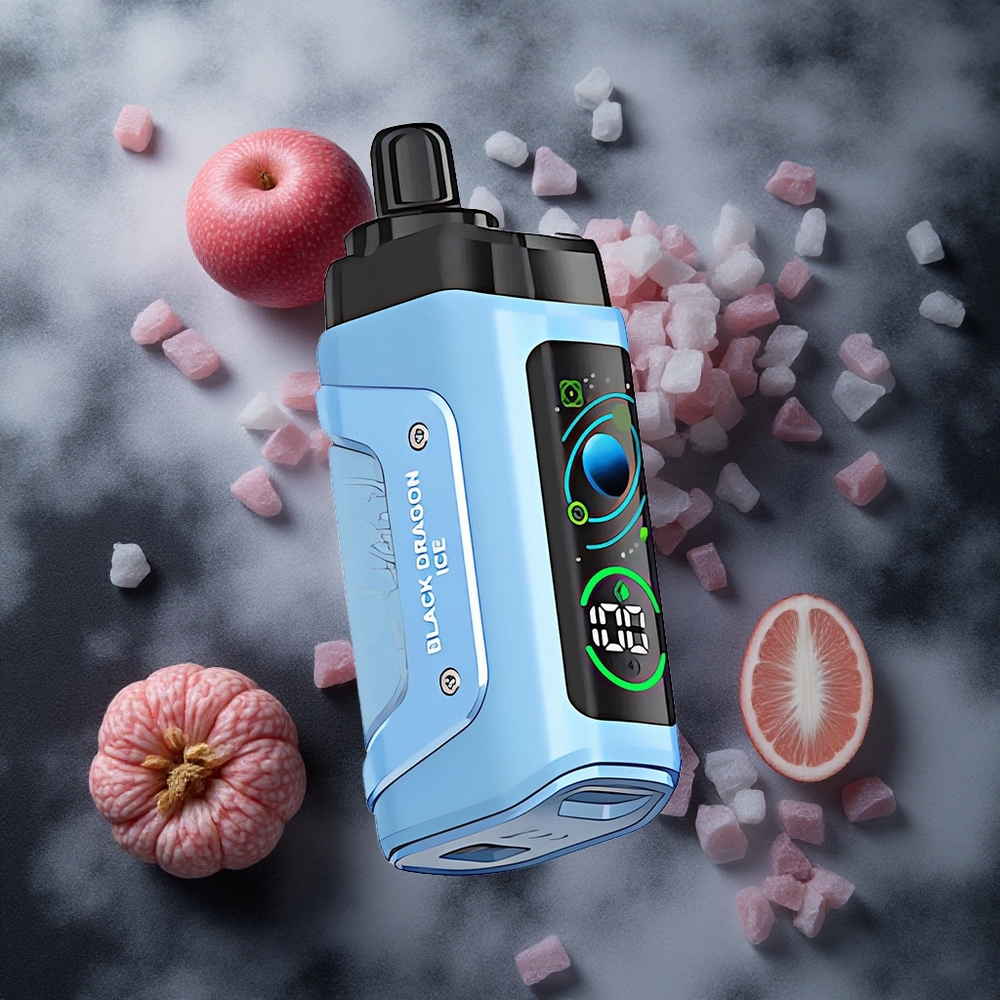 Razz Bar 45000 Puffs Mesh Coil Black Dragon Ice Disposable Vape