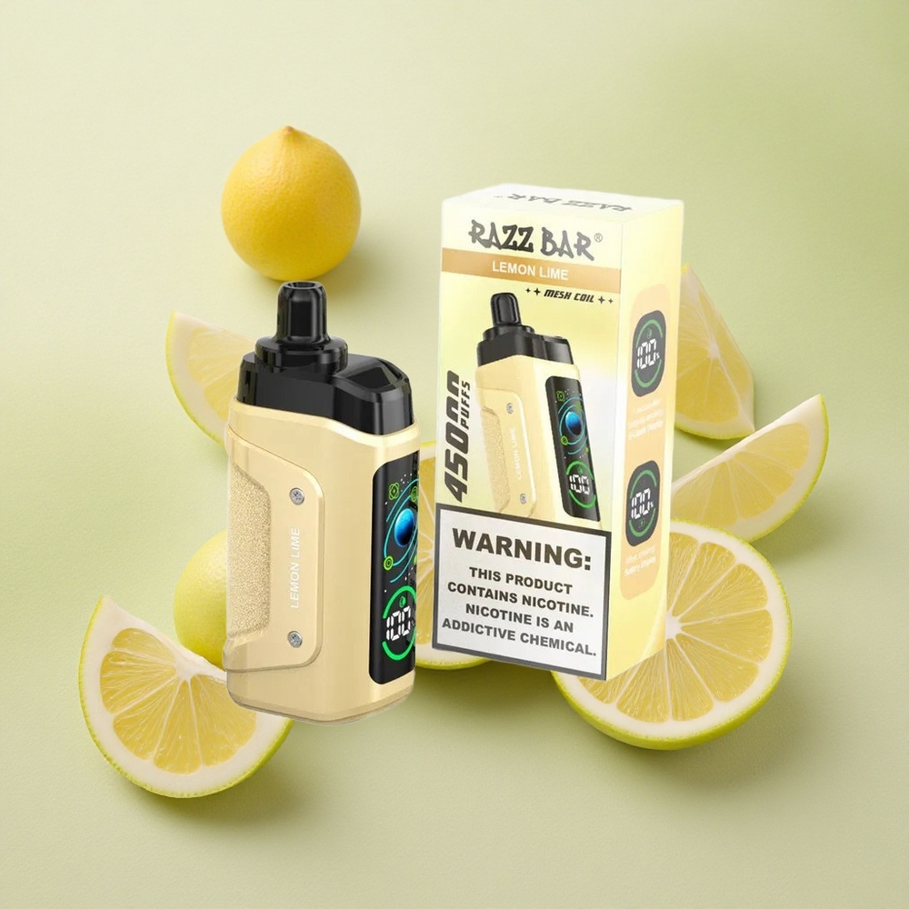 Razz Bar 45000 Puffs Mesh Coil Lemon Lime Disposable Vape