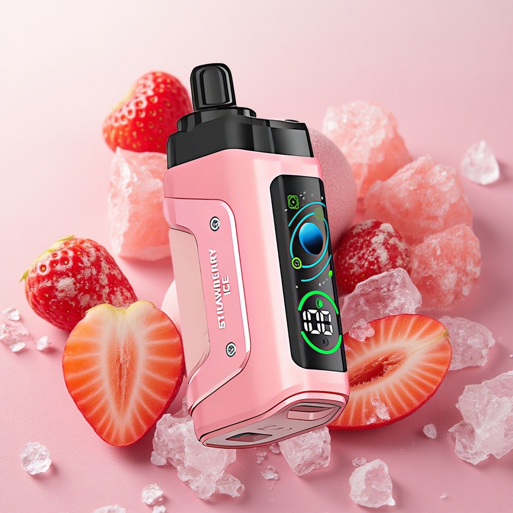 Razz Bar 45000 Puffs Rechargeable Strawberry Ice