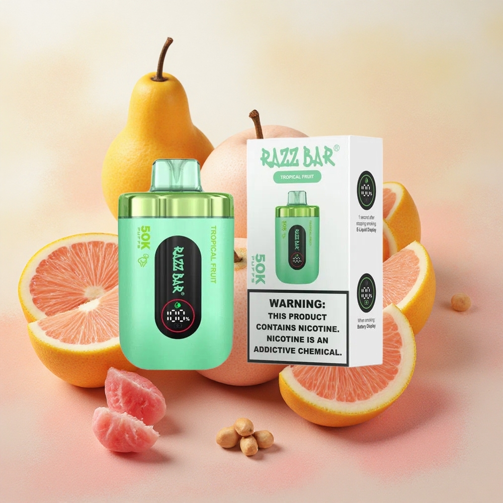 Razz Bar 50K Puffs 1.0 Ohm Mesh Coil Tropical Fruit