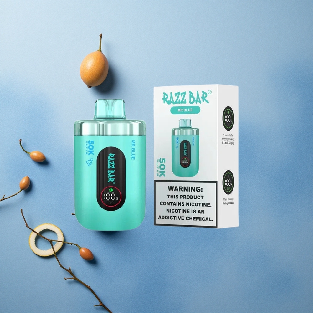 Razz Bar 50K Puffs 1.0 Ohm Mesh Mr Blue