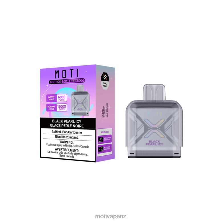 MOTI Vape Kit NZ - MOTI Go Pro Disposable Pod Black Pearl Icy 04XNH97