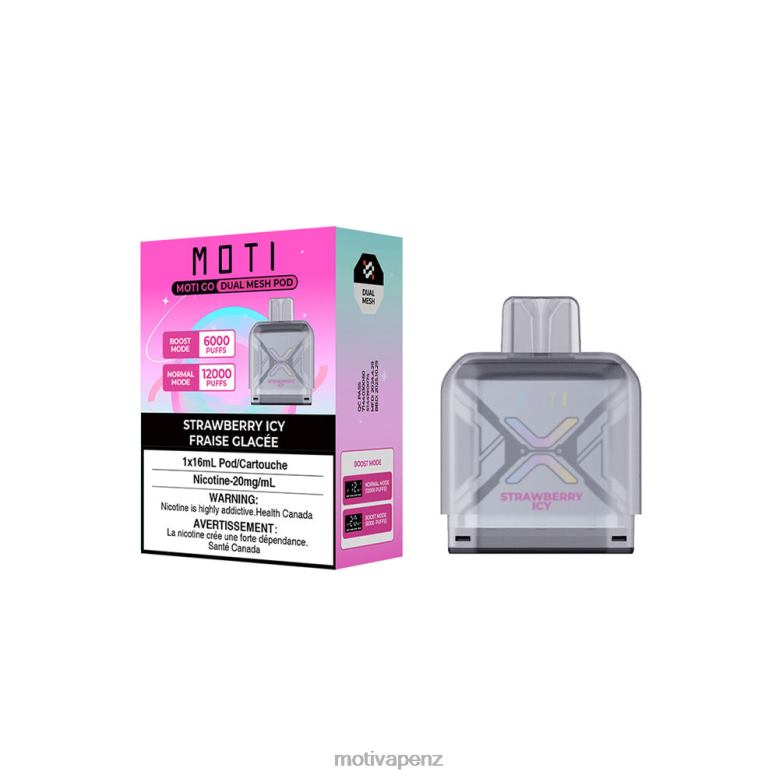 MOTI Vape Near Me - MOTI Go Pro Disposable Pod Strawberry Icy 04XNH95