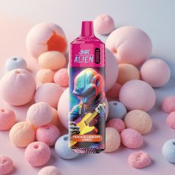 JNR Alien 10000 Puffs 850mAh Battery LED (RGB) lights Peach Blueberry Candy