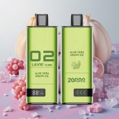 Lavie Cube 20000 Puffs 28ml E-liquid Capacity Aloe Vera Grape Ice