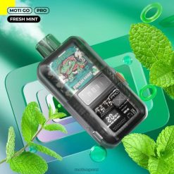 MOTI Vape Kit NZ - MOTI Go Pro Disposable Vape (5%, 12000 Puffs) Fresh Mint 04XNH16