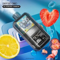 MOTI Vape Near Me - MOTI Go Pro Disposable Vape (5%, 12000 Puffs) Blueberry Ribbon 04XNH14