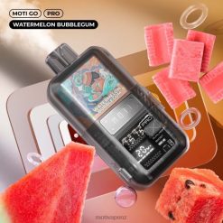 MOTI Vape Near Me - MOTI Go Pro Disposable Vape (5%, 12000 Puffs) Watermelon Bubblegum 04XNH23