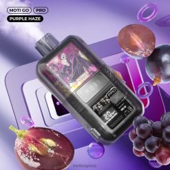 MOTI Vape NZ - MOTI Go Pro Disposable Vape (5%, 12000 Puffs) Purple Haze 04XNH19