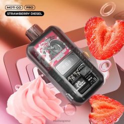 MOTI Vape Pods - MOTI Go Pro Disposable Vape (5%, 12000 Puffs) Strawberry Diesel 04XNH21