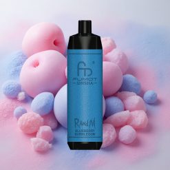 RandM Fumot Shisha 10000 Puffs 18ml E-liquid Capacity Disposable Vape Blueberry Bubblegum