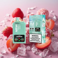 Razz Bar 40000 Puffs Power Screen Strawberry Ice Mixed Berries