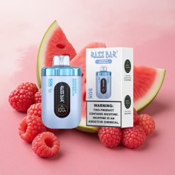 Razz Bar 50K Puffs 1.0 Ohm Mesh Raspberry Watermelon Disposable Vape